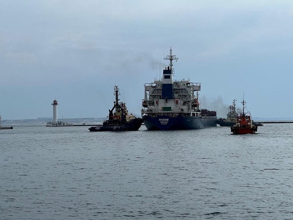 First Ukraine Grain Ship Leaves Odesa Port Under Deal to Ease Global Food Crisis