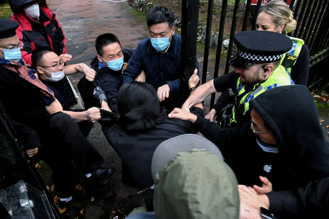 UK Investigating Beating of Hong Kong Protestor at Chinese Consulate