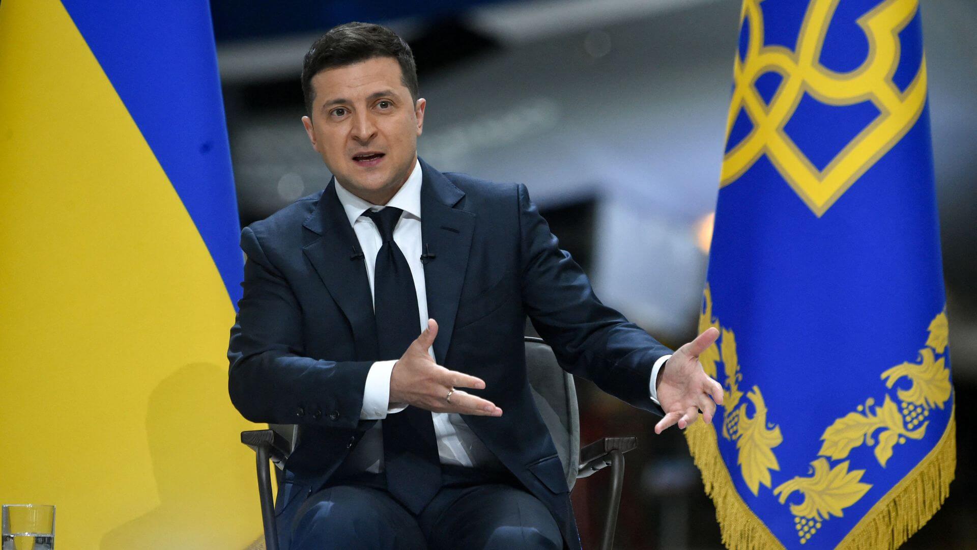 Thousands Flee Ukraine as Zelensky Says Kyiv “Left Alone” to Thwart Russian Invasion