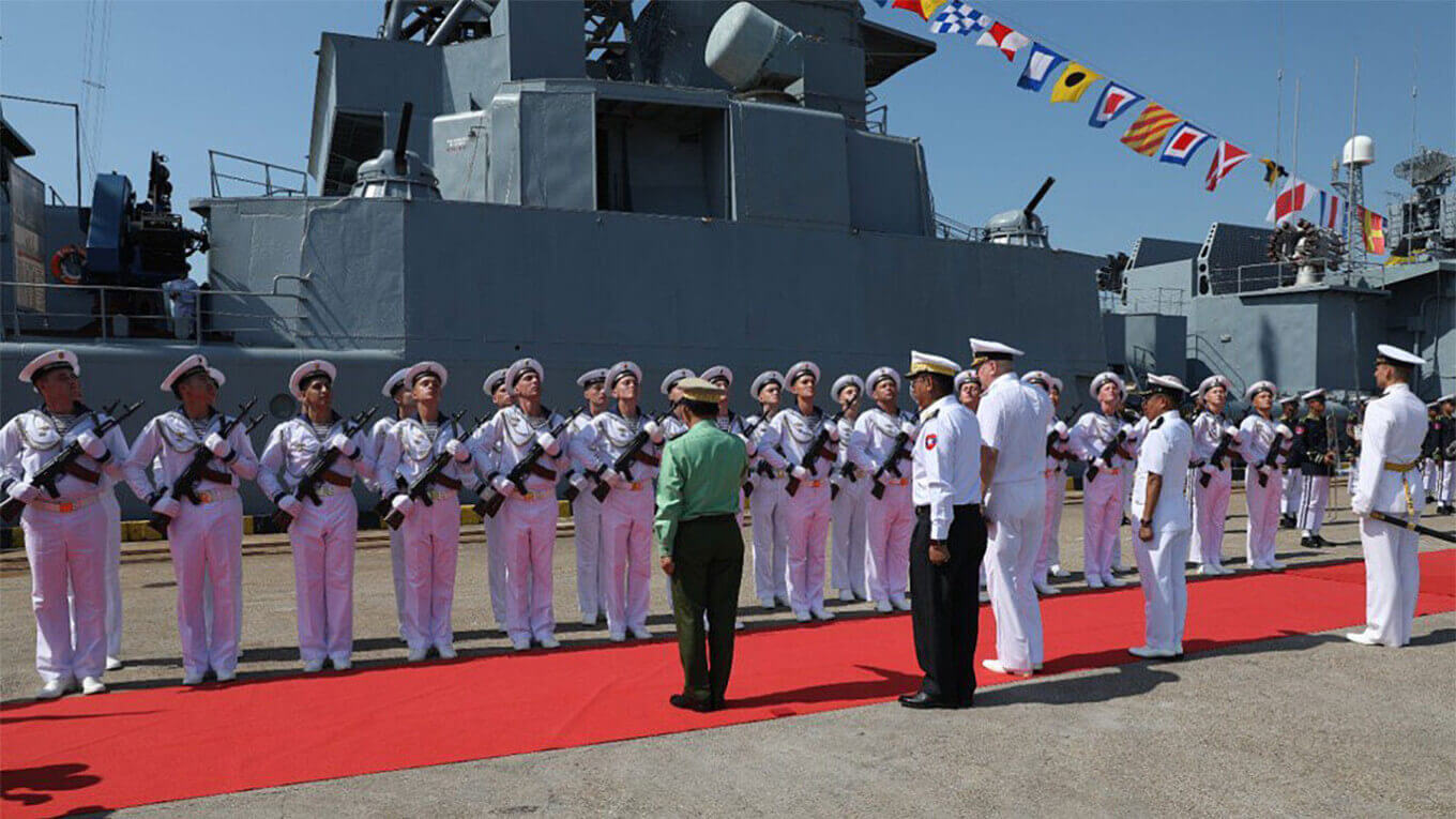 Myanmar Junta, Russia Hold First Joint Maritime Drill in Andaman Sea