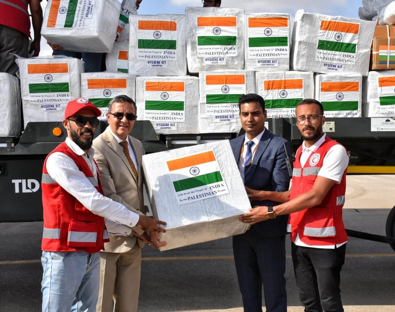 India Sends Tonnes of Humanitarian Aid to Palestinians in War-Torn Gaza