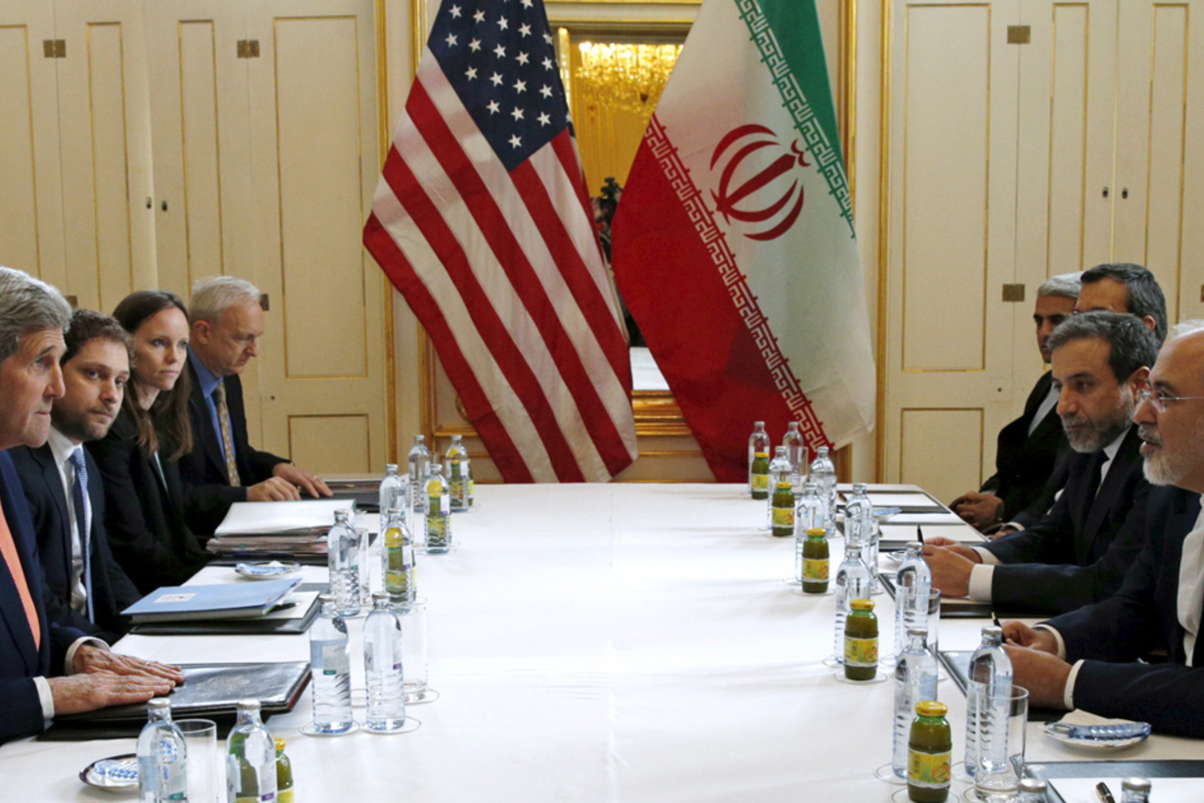 U.S. Secretary of State John Kerry and Iranian Foreign Minister Mohammad Javad Zarif in 2016.