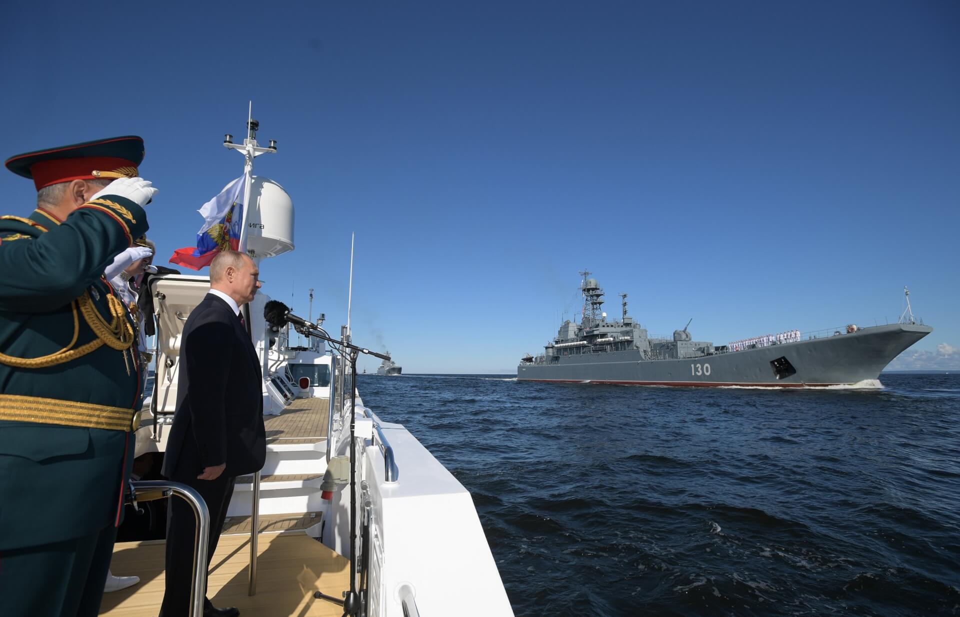 Putin Warns of “Lethal” Strikes Against Enemies At Warship Parade