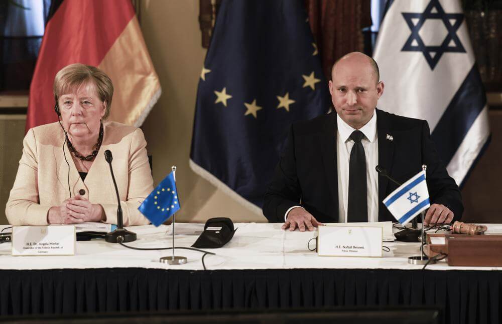 German Chancellor Merkel Visits Israel, Says Committed to Nuclear Deal, Two-State Solution