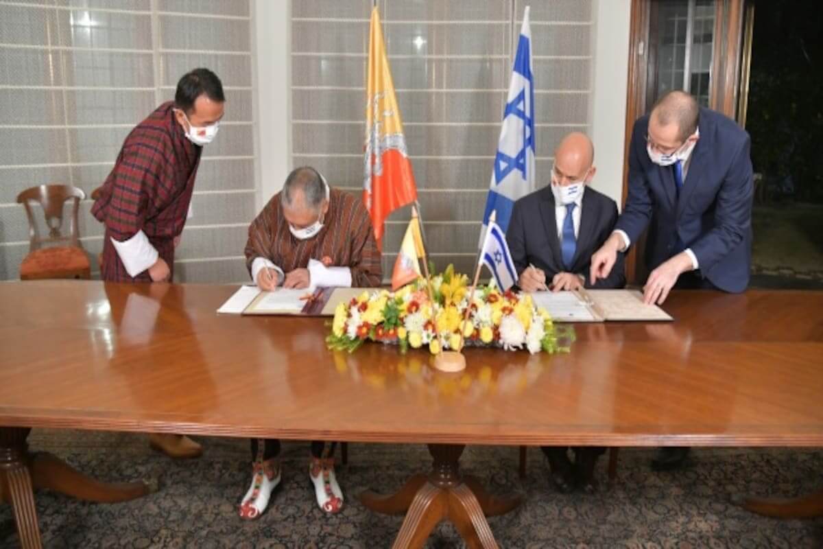 Israel, Bhutan Sign Agreement to Formally Establish Diplomatic Relations