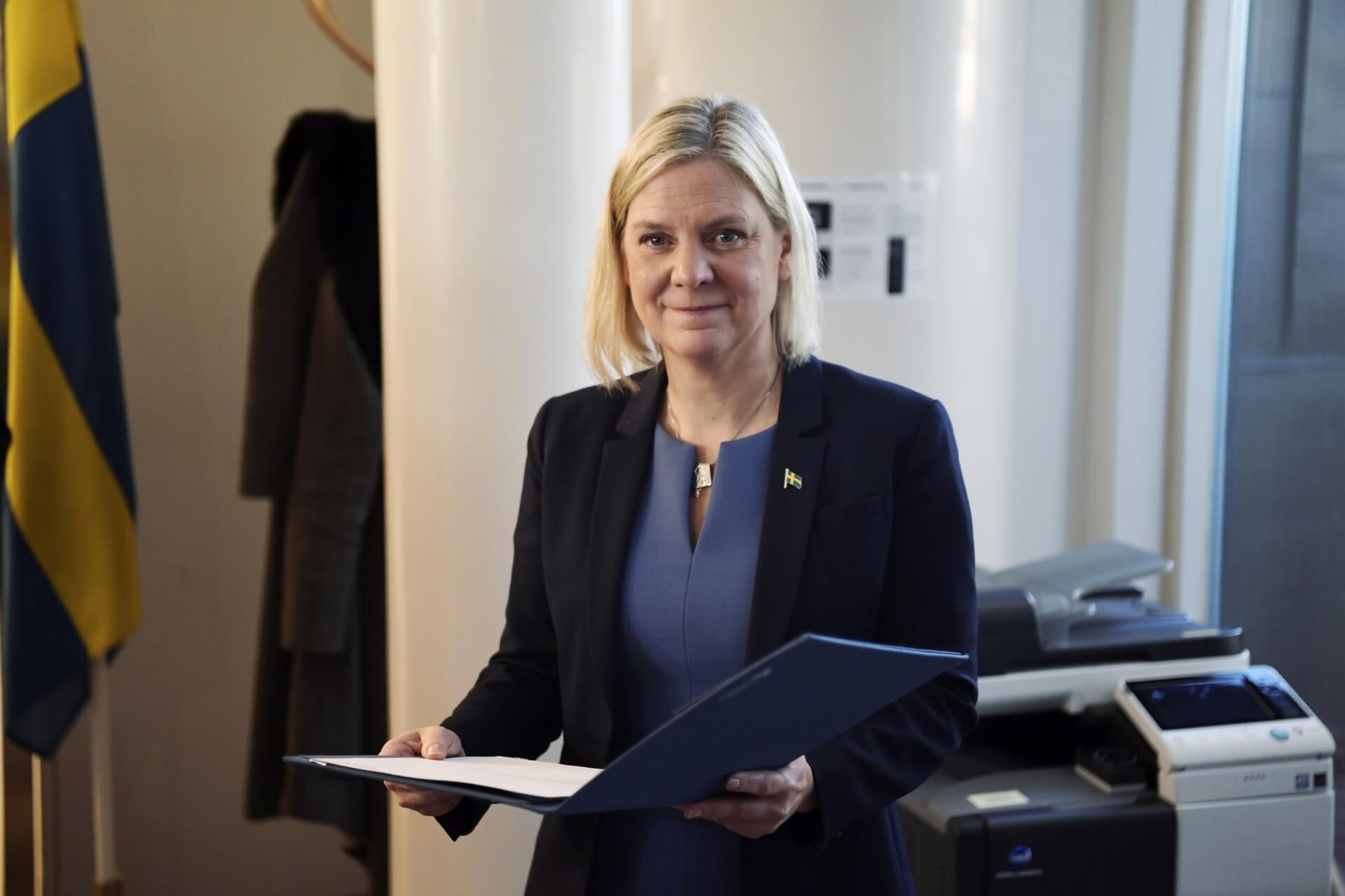 Sweden’s First Female PM Resigns Hours After Appointment Following Collapse of Coalition