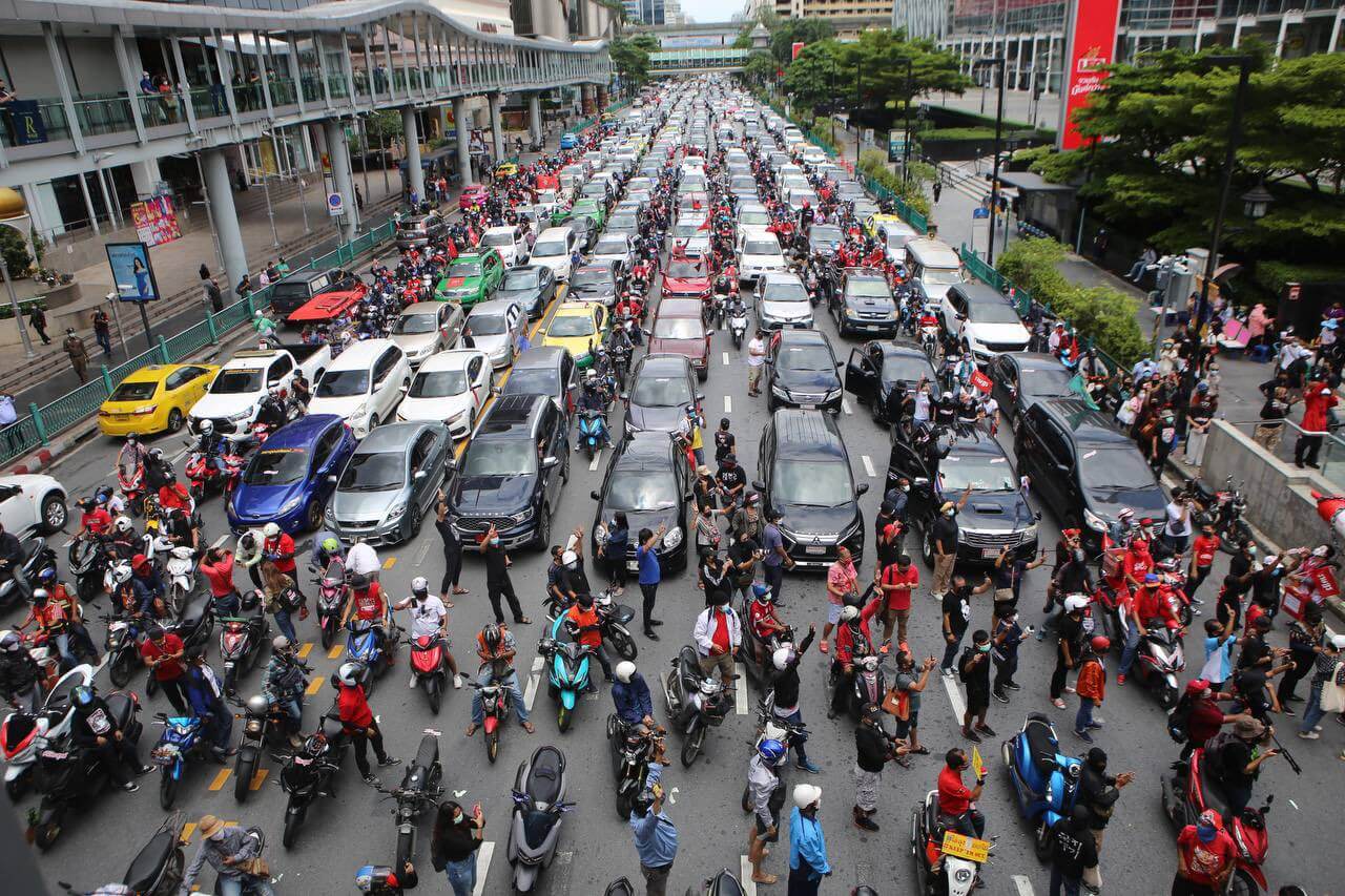 ‘Car Mob’ Convoy in Thailand Demands Resignation of PM Prayuth