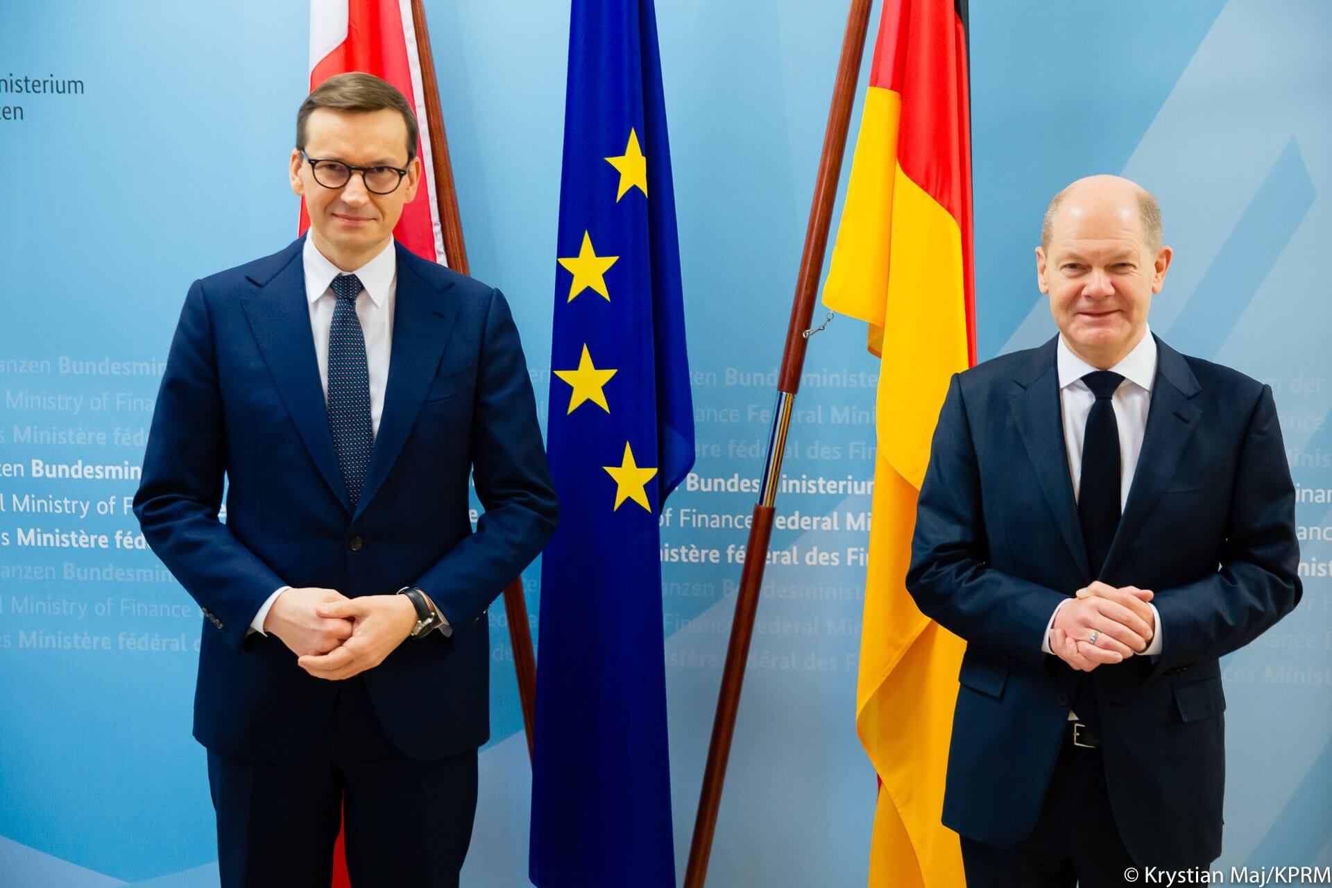 German Chancellor Scholz Discusses Migration, Nord Stream 2 With Polish PM Morawiecki