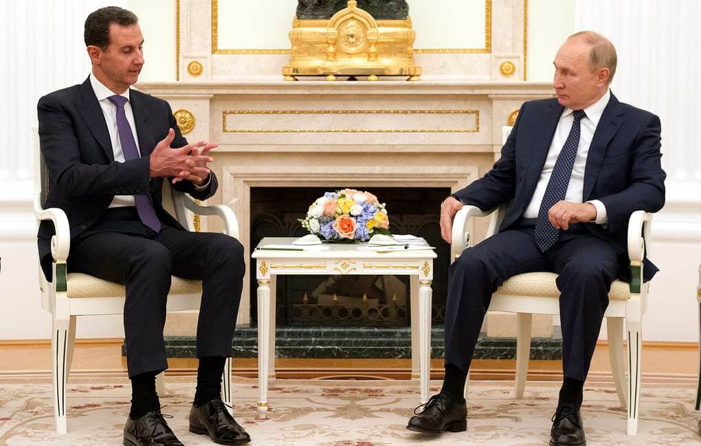 Putin Meets Assad in Moscow, Condemns Presence of US and Turkish Troops in Syria