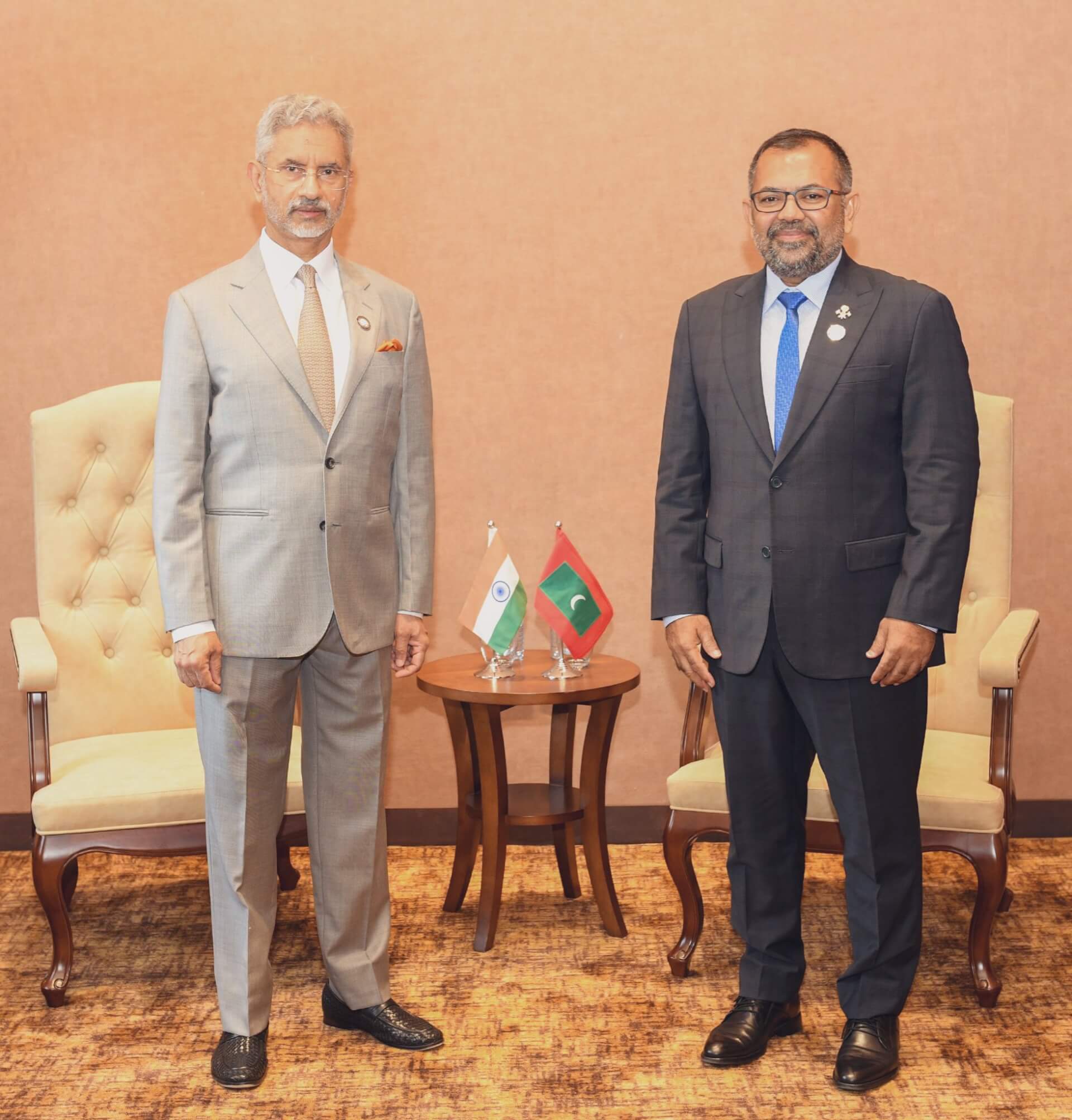 Maldivian FM Renews Call for Indian Troop Withdrawal in Meeting with EAM Jaishankar
