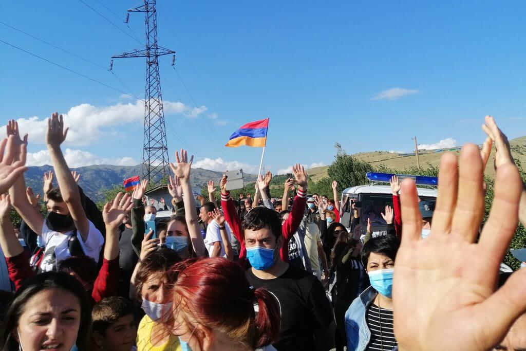 Armenian Protestors Clash with Private Security Guards at Controversial Gold Mine
