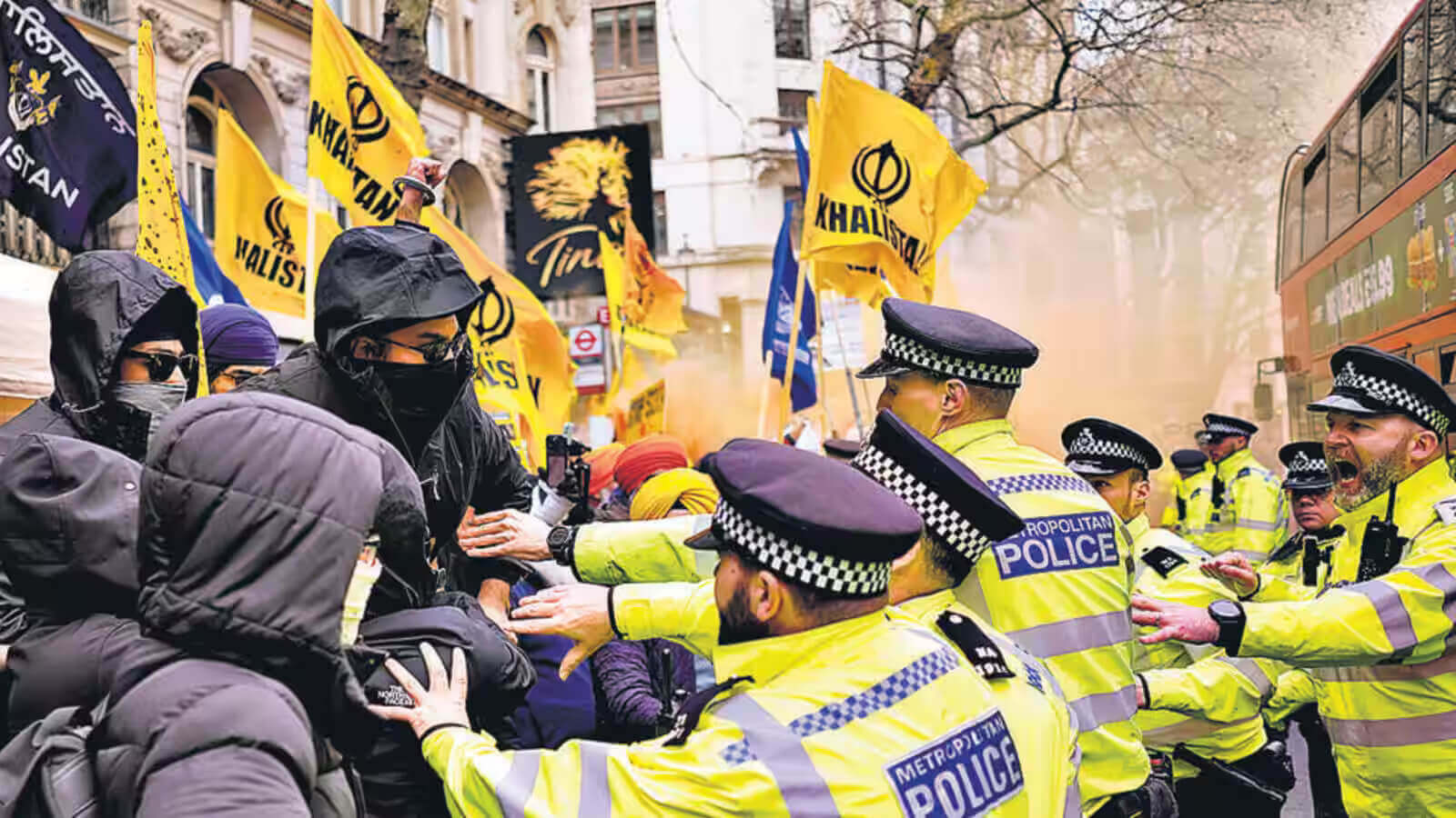 Delhi Police Files FIR Against Pro-Khalistan Indian Citizens Protesting in London