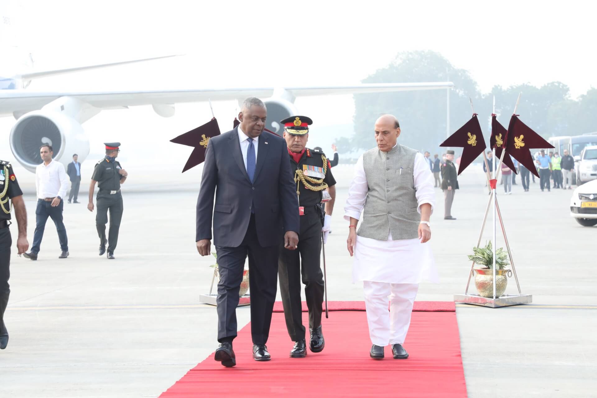 Def Sec Austin Arrives in New Delhi to Participate in US-India ‘2+2’ Ministerial Meet