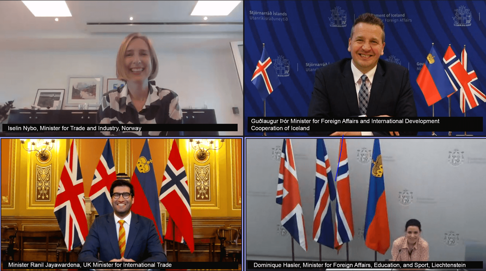 UK Signs FTA with Norway, Iceland, Liechtenstein