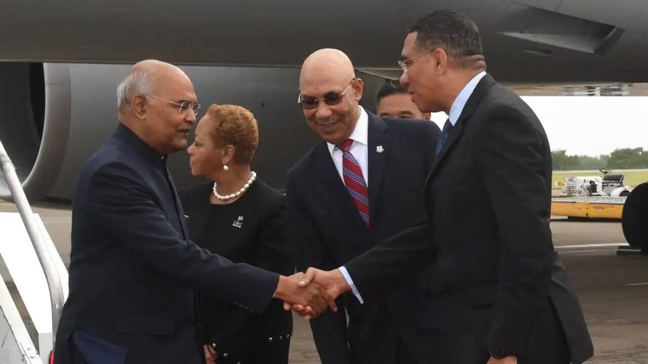 Kovind Becomes First Indian Leader to Visit a CARICOM Nation, Inaugurates Ambedkar Road
