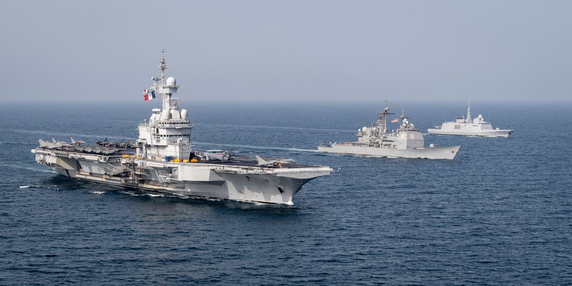 US Conducts Joint Naval Exercises With Belgium, France, and Japan Amid Iran Tensions