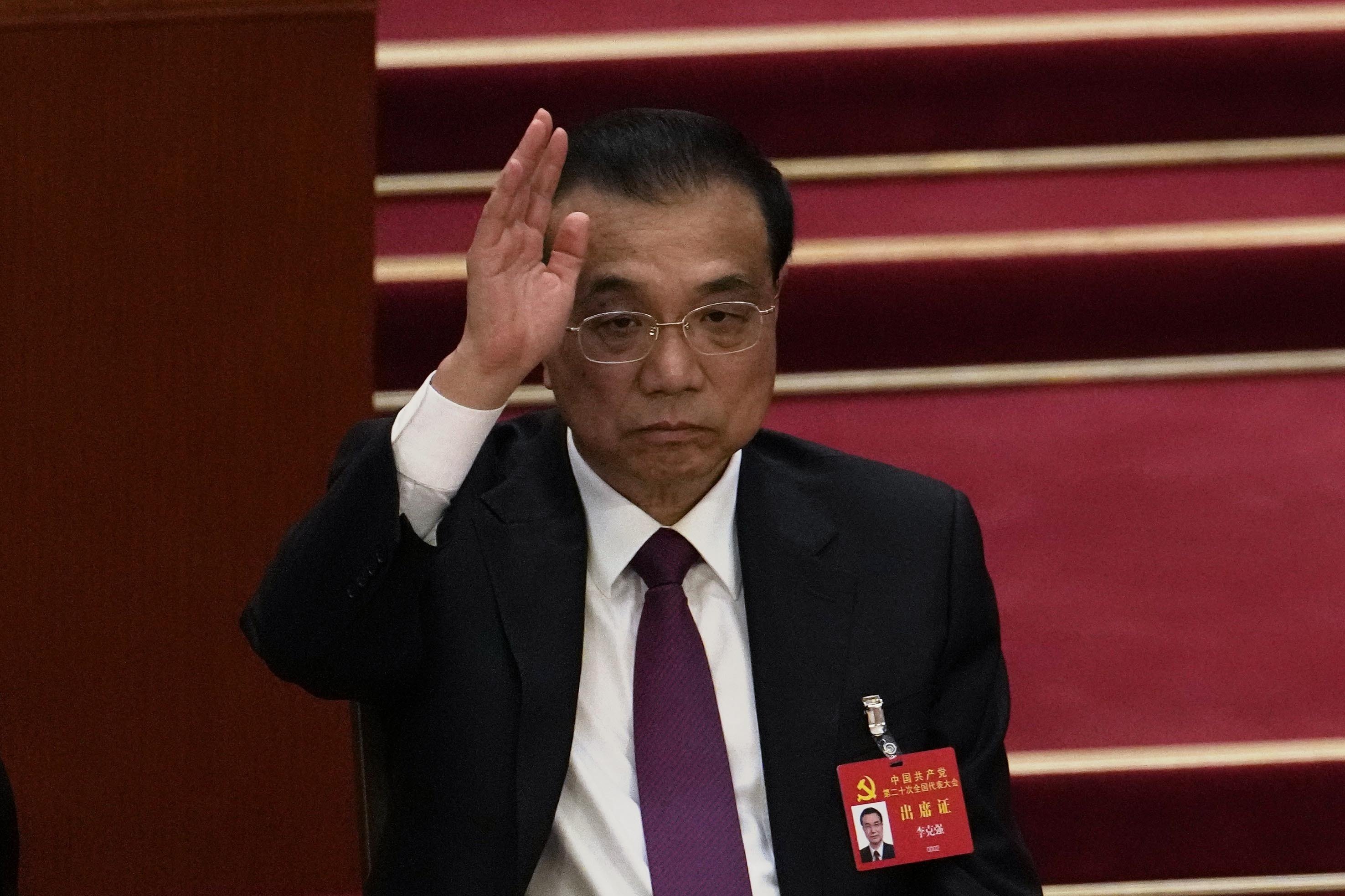 Outgoing Chinese Premier Li Keqiang