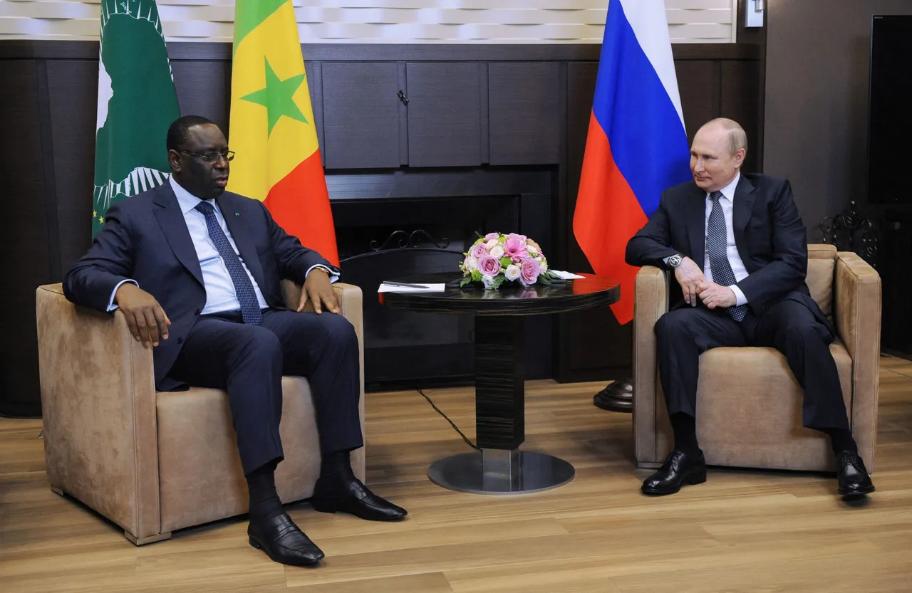 In a meeting with Senegalese President Macky Sall (L) in Sochi, Russian President Vladimir Putin hit back at accusations that he has ‘weaponised’ the food crisis, saying Western sanctions and Ukraine are to blame.