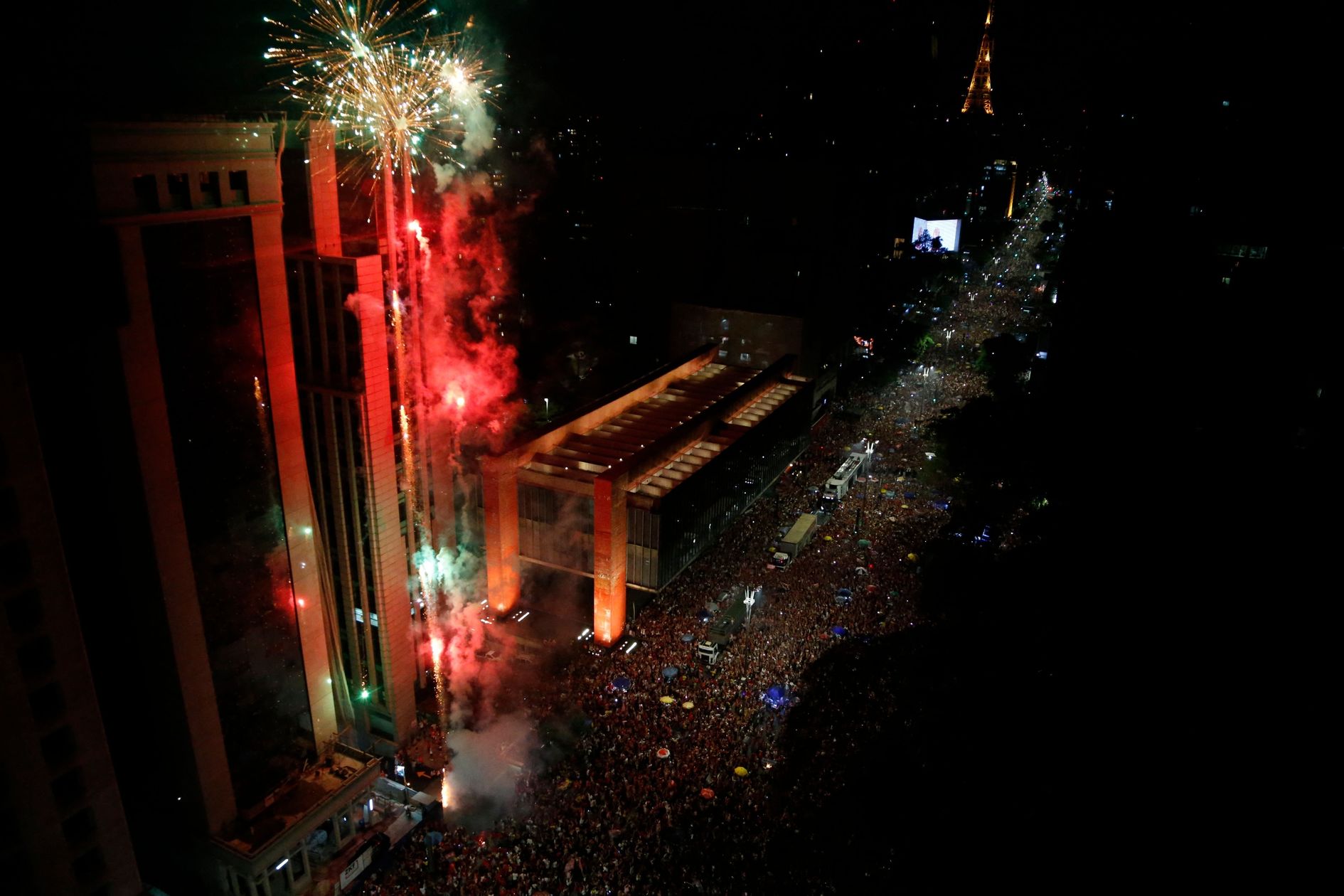Luiz Inácio Lula da Silva’s victory was met with elation among supporters who filled São Paulo’s main Paulista Avenue.